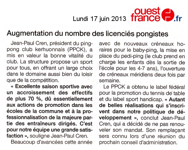 Assemblée Générale 2013